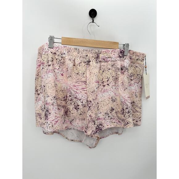 CALIA Shorts Women XXL NWT Pink Textured Mid Rise Infinity Run Activewear - Picture 1 of 9